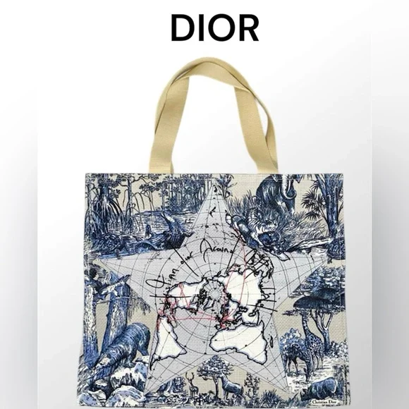 DIOR "Around te World" Dioriviera
Raffia Tote - Picture 3 of 8